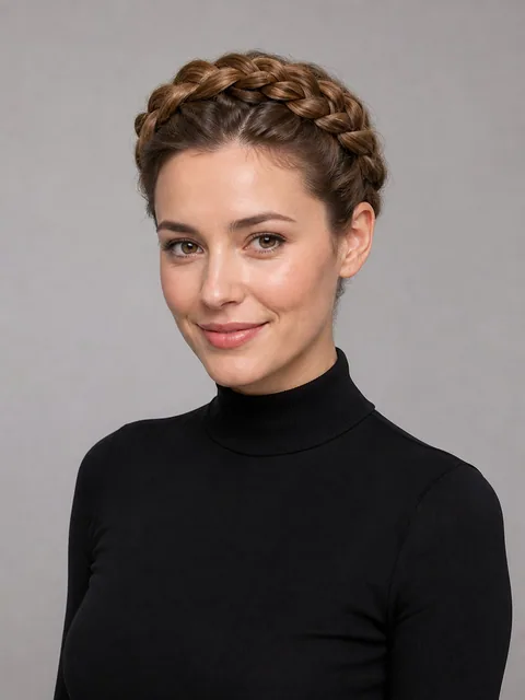 Корона из кос Корона из кос — женские укладки